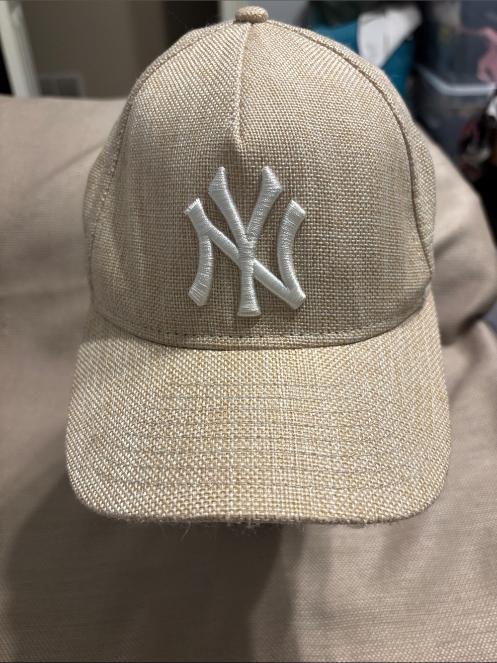 New Era 9Forty NY Yankee Linen Blend Hat